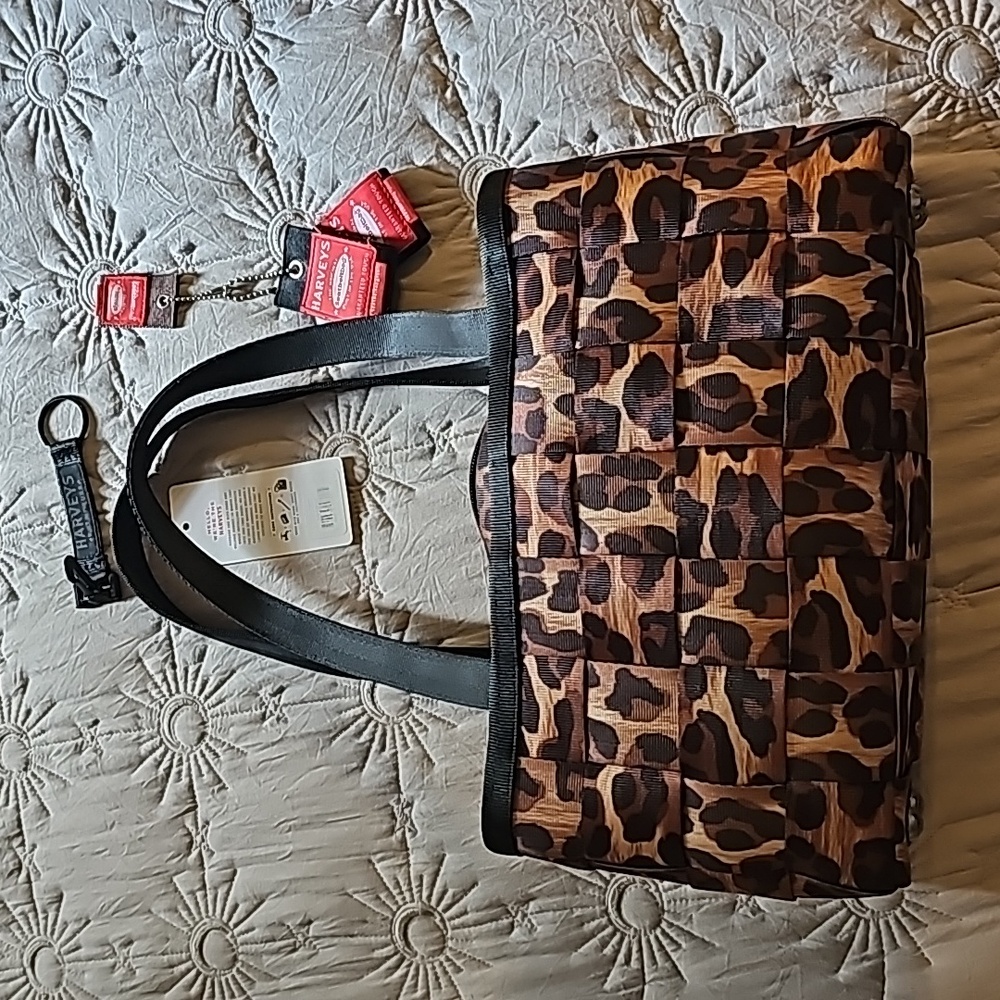 Harvey Large Satchel Leopard